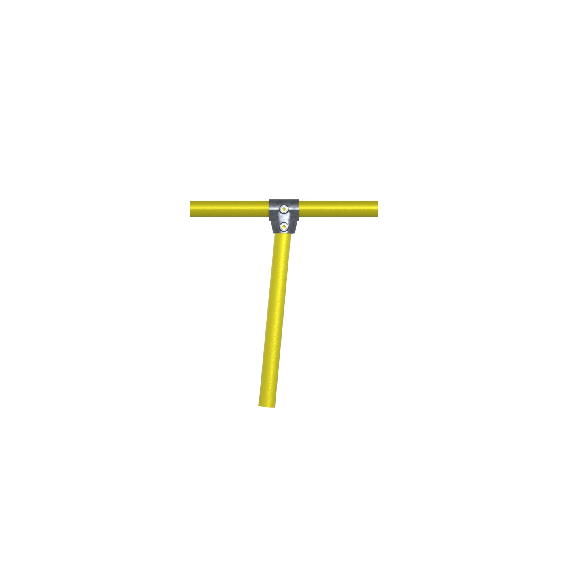 Safety Rail Co. Galvanized Pipe Fitting - Angle Tee - 1-1/2in - MODEL #150329
